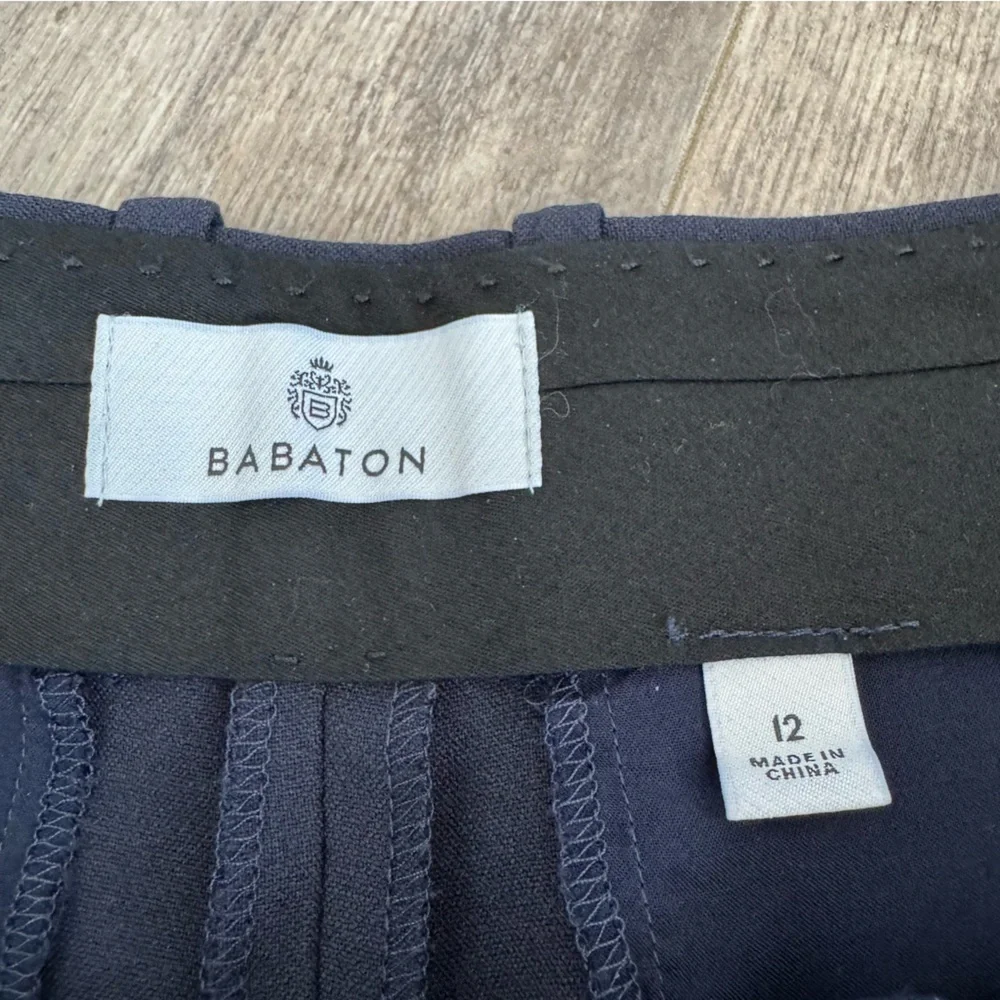 Babaton High-Waisted PLEATED MINI SHORT - Color: DARK NIGHT NAVY